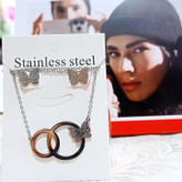 نیم ست استیل ضد حساسیت مدل شنی